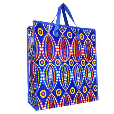 Niestandardowe zamykanie zamka laminowane Woven Tote Bag Eco Friendly Gloss / Matt Design