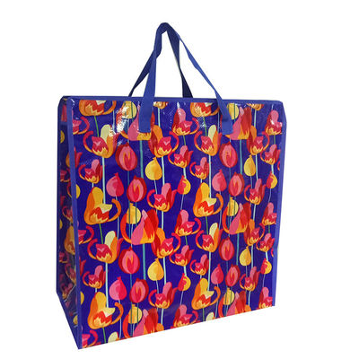 Gładka powierzchnia PP Woven Shopping Bag z dostosowaną powierzchnią i dostosowaną stroną druku