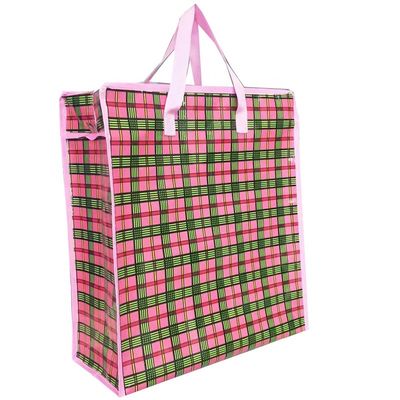 nowy design mody pp zakupy torba z zipem pakiet duży zakupnik tkaniny torba