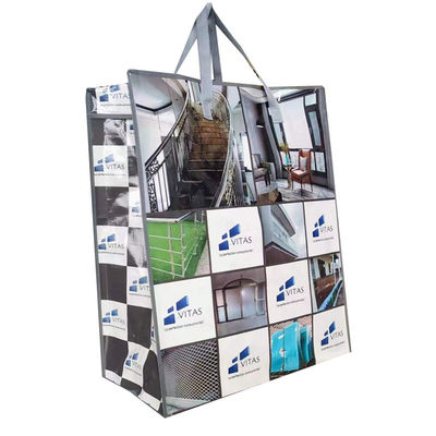 Zastosowane Eco Friendly Laminated Woven Tote Bags Silna trwałość Błyskotliwe / Mat Finish