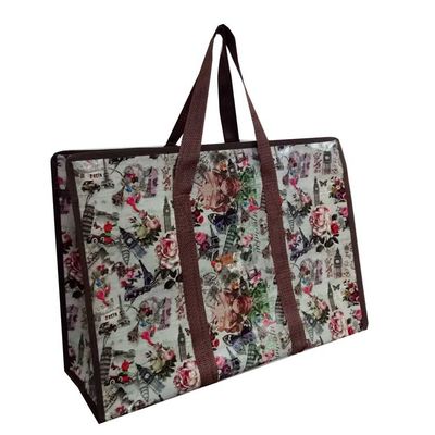 Zindywidualizowane logo lub projekt z recyklingu torebki do zakupów przyjaznych dla środowiska